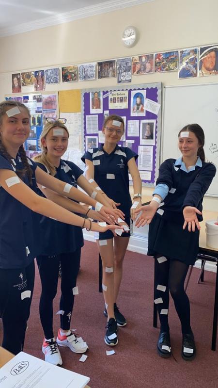 GCSE PE students learn about bones